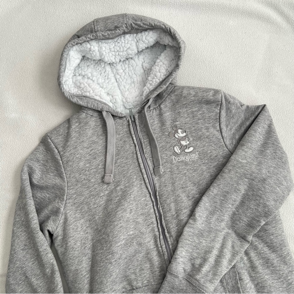 Disneyland Sherpa Lined Zip Up Hoodie